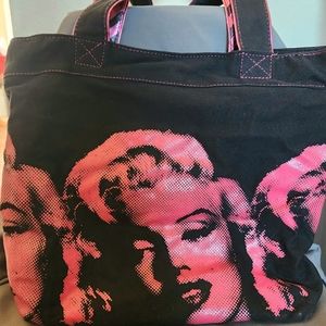 EUC Marilyn Monroe Black and Pink Tote